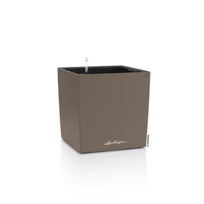 Produktbild von LECHUZA-Pflanzgefäß CUBE Color 40 Muskat | Pflanzgefäß mit Bewässerungssystem und Pflanzeinsatz | matte Oberfläche | 49 x 49 x 49,5 cm | 19453