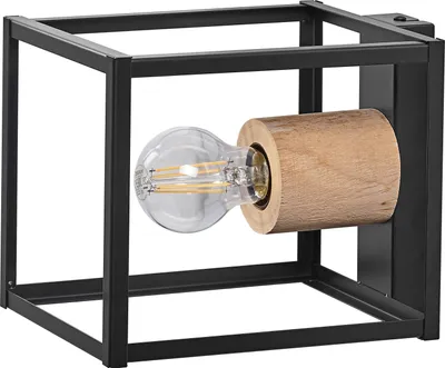 Obrázek produktu pro Nástěnné svítidlo OSRAM DECOR Nairobi, černé, s paticí E27 pro snadnou výměnu světelného zdroje, lze osadit jednoduchou nebo chytrou žárovkou, krytí IP20