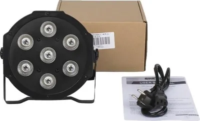 Produktbild von LED Flachparalleleuchte, RGBW & RGBWA+UV, DMX-Steuerung, 7x18W RGBWAUV, EU-Stecker