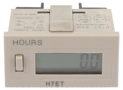 Zdjęcie produktu dla AC 110–220 V H7Et BVM Cyfrowy licznik-sumator z 6-cyfrowym wyświetlaczem LCD (0,0 godziny)