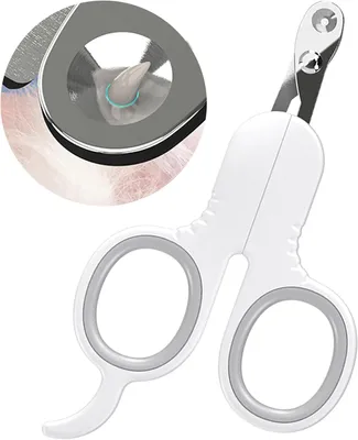 Produktbild von ZEWZE Krallenschere Katzen, Nagelknipser für Katzen,Sicherheits Edelstahl Katzennagelschneider ,Anfänger toll geeignet, für Hunde Welpen Kaninchen und Kleintiere (Grau)