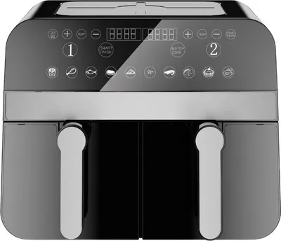 Imagen del producto de Freidora de aire digital, doble cesta, color , 2400W, 9L, Comfy Nest CNAFD45NB