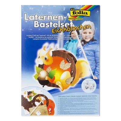 Produktbild von folia Laternen Bastelset "Eichhörnchen"