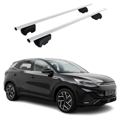 Image de Barres de toit Transversales pour BYD Atto 3 2022-2026 Acier Gris 2Pcs, productTiles.product.images.aiGenerated