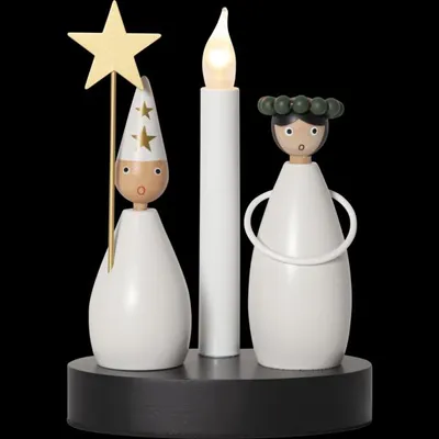 Produktbild von Star Trading 652-90, Leichte Dekorationsfigur, Weiß, IP20, Weiß, 1 Glühbirne(n), E10