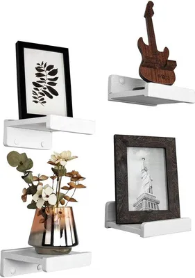 Productafbeelding van Set van 4 kleine houten wandpanelen, elk 13 cm breed. Ideaal voor het decoreren van muren, moderne houten wandpanelen geschikt voor badkamer, woonkamer of keuken