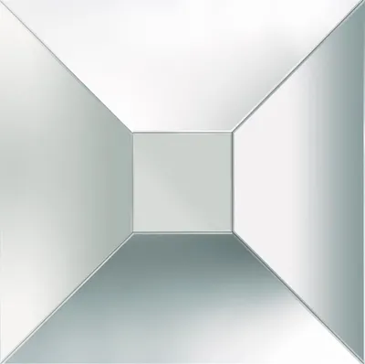 Image de Casa Padrino Miroir design 90 x 10 x H. 90 cm - Qualité supérieure