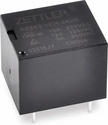 Produktbild von ZETTLER Relais AZ943-1CH-5DE, print, 5 V-, 10 A, 1xUM