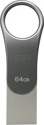 Image de Clé USB Silicon Power 64 Go USB 3.0 C80 Argent Compatible Type-C