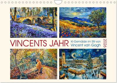 Produktbild von Vincents Jahr (Wandkalender 2026 DIN A4 quer), CALVENDO Monatskalender