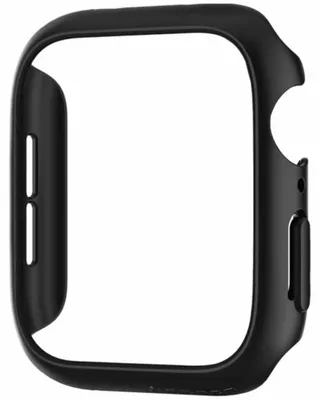 Productafbeelding van Spigen Thin Fit™ Bumper voor de Apple Watch 4 / 5 / 6 / SE - 44 mm - Zwart