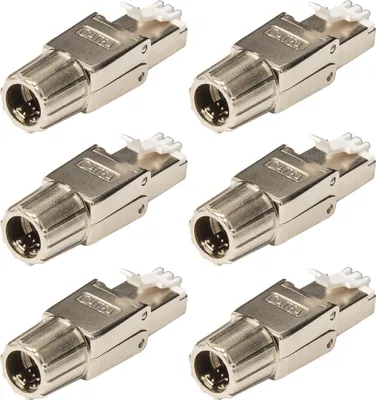 Produktbild von PremiumX 6x Netzwerkstecker Cat6A RJ45 Stecker LAN Netzwerk Werkzeuglos