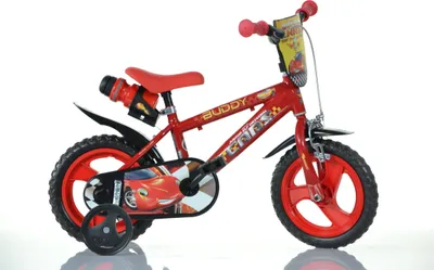 Zdjęcie produktu dla Rower dziecięcy Dino 12" z zestawem CARS 3 czerwony