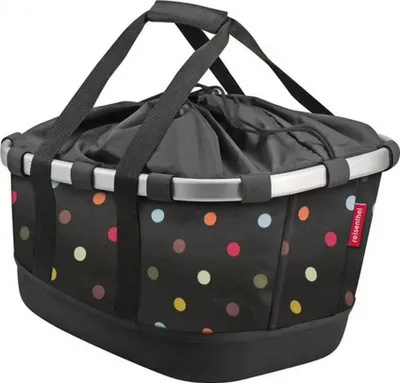 Produktbild von KLICKfix Fahrradkorb Bikebasket GT dots 42x33x27 cm