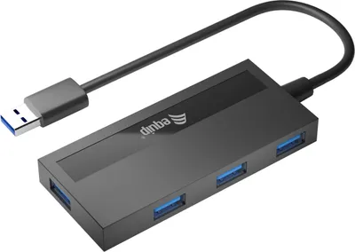 Produktbild von Equip 4-Port-USB 3.0-Hub und Adapter für USB-C