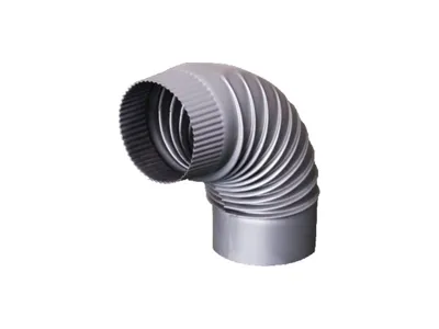 Obrázek produktu pro Žemini, Koleno pro kouřovod, 90°, průměr 120 mm, barva - antracit