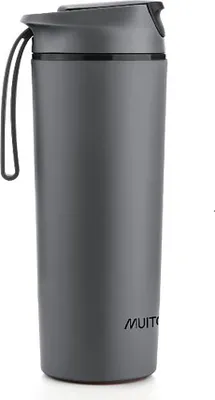 Produktbild von Muitomas NFDBOTTLE450BK, Tägliche Nutzung, 450 ml, Schraubdeckel, Polypropylen (PP), Schwarz, Erwachsener