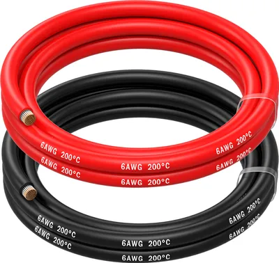 Produktbild von MMOBIEL MMOBIEL 6 AWG Silikon Elektronik Kabel - 6 Gauge Verzinnte Kupferkabel 1.5 m