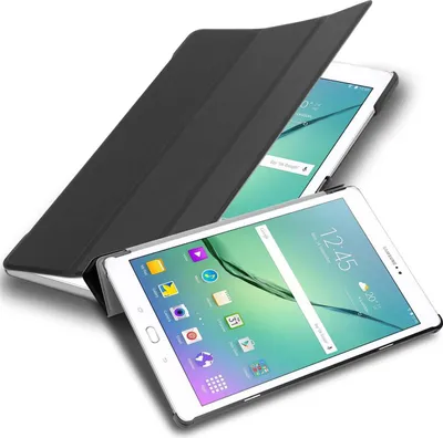 Produktbild von Cadorabo Schutzhülle für Samsung Galaxy Tab S2 (9.7 Zoll) Tablet Hülle in Schwarz Etui Case Cover Tasche Auto Wake up