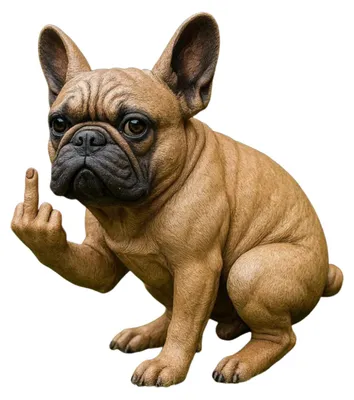 Produktbild von Französische Bulldogge Gartenstatue, lebensechtes Design, Harzfigur in Hundeform, Ornament, Heim-, Garten- und Tischdekoration