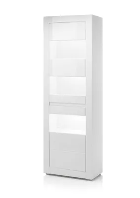 Produktbild von Vitrine Carat Standvitrine Glasvitrine weiß Hochglanz 66 cm
