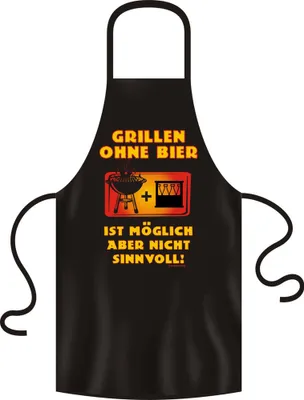 Obrázek produktu pro Grilování bez piva není si - Grilovací zástěra - Zástěra