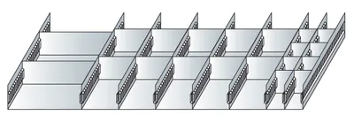 Produktbild von Schlitzwannen-Set 2 für - Schubladen, 100 mm Höhe