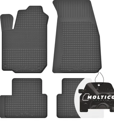 Produktbild von Gummimatten mit Rand Auto Fußmatten Gummi Automatten Passgenau 4-teilig Set - passend für Renault Clio V ab 2019