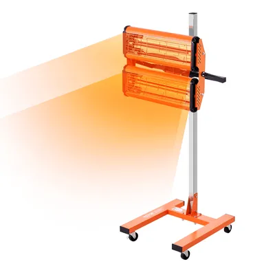 Immagine prodotto di Lampada di polimerizzazione a infrarossi VEVOR, 2200 W, impostazione del tempo da 1 a 60 minuti, lampada di polimerizzazione automatica con riscaldamento e supporto automatico, superficie di cottura di 47,6 m², riscaldatori per cabine di cottura a spruzzo, essiccatore per vernici