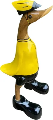 Produktbild von Holzente Fahrradfahrer - Laufente Radfahrer 27-29 cm Ente mit Fahrradhelm