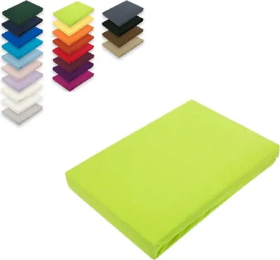 Produktbild von Topper Jersey Spannbettlaken 180 x 200 cm Apfelgrün