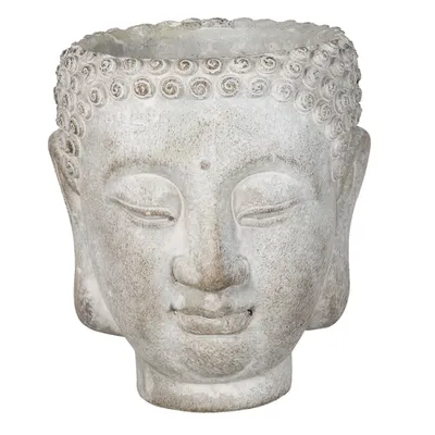 Image de Clayre & Eef Pot de fleurs 15x14x17 cm Gris Pierre