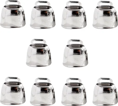 Obrázek produktu pro INF Vintage Bells 35x35x24mm Nikl (stříbrná) - Balení 10 ks