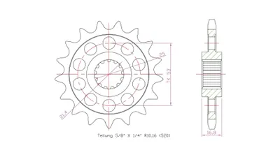 Produktbild von ESJOT Antriebsritzel "32172" 520