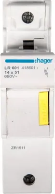 Image de Interrupteur à fusible cylindrique 1P 14x51mm LR601