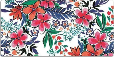 Produktbild von Schreibtischmatte Tischunterlage 90x45 cm Mauspad - Farbenfrohe Blumen