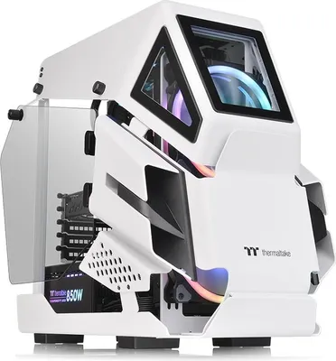 Obrázek produktu pro Thermaltake AH T200 Snow, Micro Tower, PC, Bílá, Micro ATX, Mini-ITX, SPCC, Temperované sklo, Více