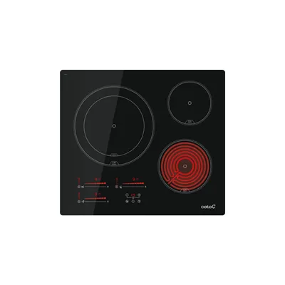 Obrázek produktu pro CATA TDM 6003, Černá, Vestavěné, 59 cm, Indukční varná deska bez zón, Sklo, 3 zóna/zón