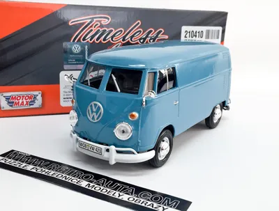 Zdjęcie produktu dla Volkswagen T1 Kasten - niebieski MOTORMAX 1:24