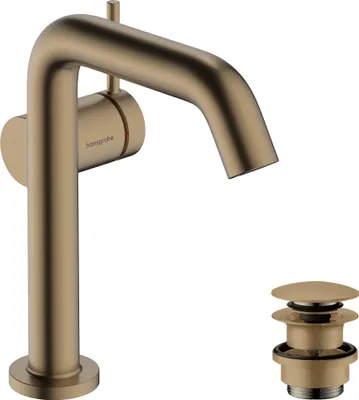 Image de hansgrohe Tecturis S robinetterie de lavabo monocommande 150 Fine CoolStart, EcoSmart+, avec vidage Push-Open, portée 139mm, 73340140