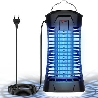 Produktbild von Elektrische Insektenlampe – Mückenabwehr, Fliegenfalle – Schädlingsbekämpfung – IPX4 wasserdicht – Reichweite: 150 m² – Weiß