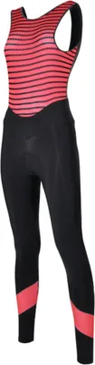 Produktbild von Santini Lange Fahrradhose mit Trägern - CORAL BENGAL LADY - Rosa/Schwarz M