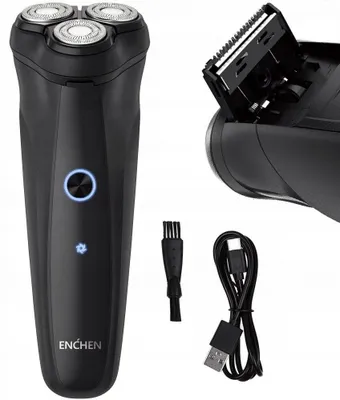 Akku-Rasierer Enchen Warrior Trimmer 3 Klingen 90 Min Wasserdicht