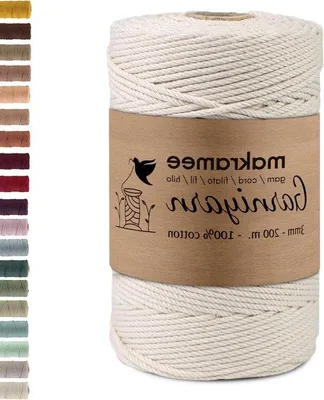 Produktbild von Weiches Baumwollseil für Wanddekoration Pflanzenhänger 100% Baumwolle