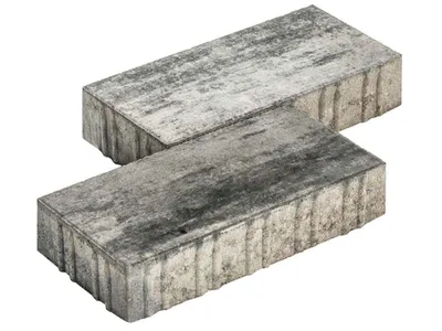 Produktbild von Diephaus Pflasterstein LINEO WEIß-SCHWARZ 40/20/8 CM PE2