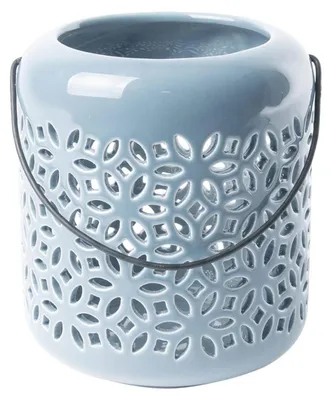Produktbild von Esschert Design Windlicht L Blau hell Ø 11 cm