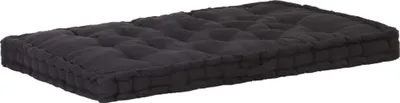 Produktbild von The Living Store Palettenkissen Baumwolle 120×80×10 cm Schwarz
