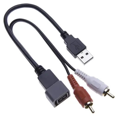 USB-zu-RCA-Adapterkabel, 8-polig, 23 cm, für Nissan