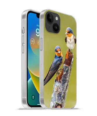 Produktbild von MuchoWow® Handyhülle Schutzhülle Hülle für Apple iPhone 14 Plus - Soft case Vögel - Zweig - Porträt Silikon Softcase Handy Hülle - Abbildung