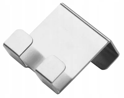 Zdjęcie produktu dla Wieszak na drzwi szafki podwójny polerowana stal 1,5 cm
